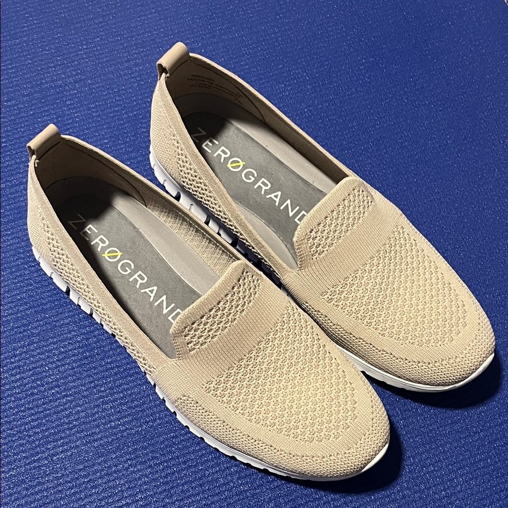 Cole Haan ZeroGrand Beige Slip-On Sneakers